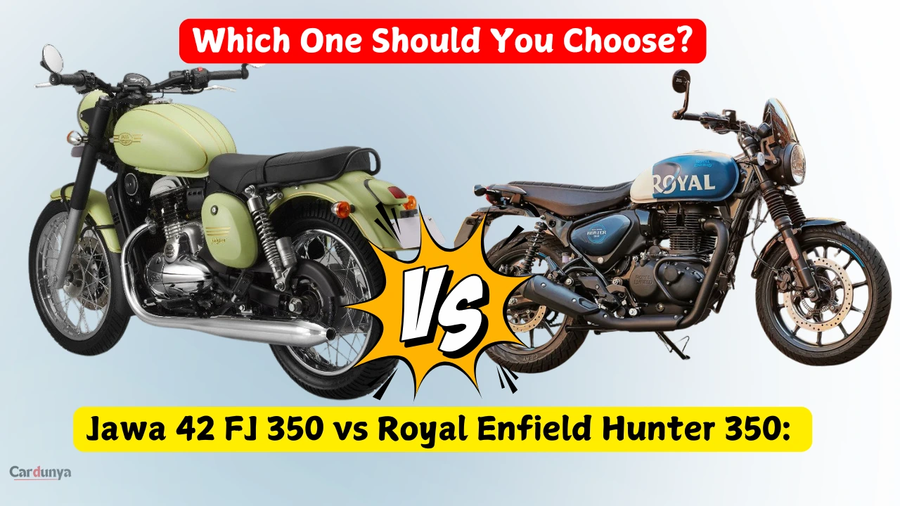 Jawa 42 FJ 350 vs Royal Enfield Hunter 350 Which One Should You Choose