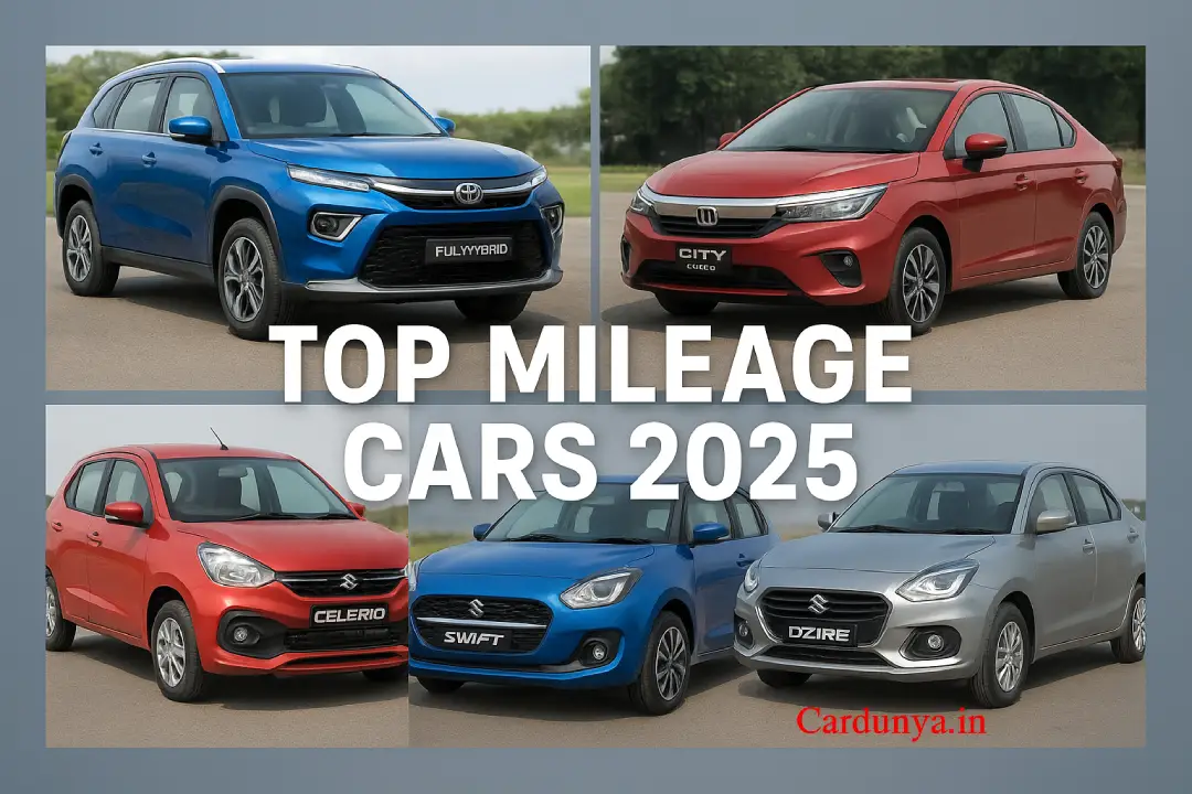 Top 5 Highest Mileage Cars in India