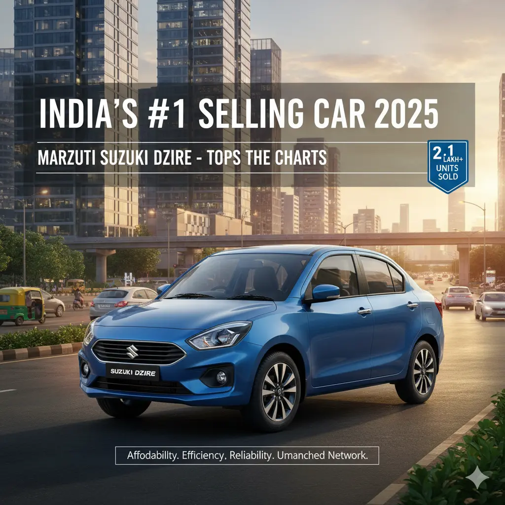 Number 1 Selling Car in India in 2025