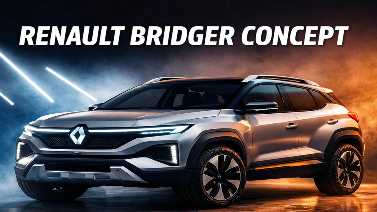 Futuristic Renault Bridger concept car